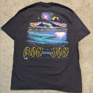 Vintage 90s 1993 Ron Jon Surf Shop Single Stitch Harmony Moon Stars T Shirt XL